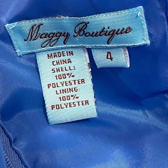 Maggy Boutique Sz 4 Waterfall Stripe Twist Front Midi Flare Dress Summer Rainbow - Picture 11 of 11